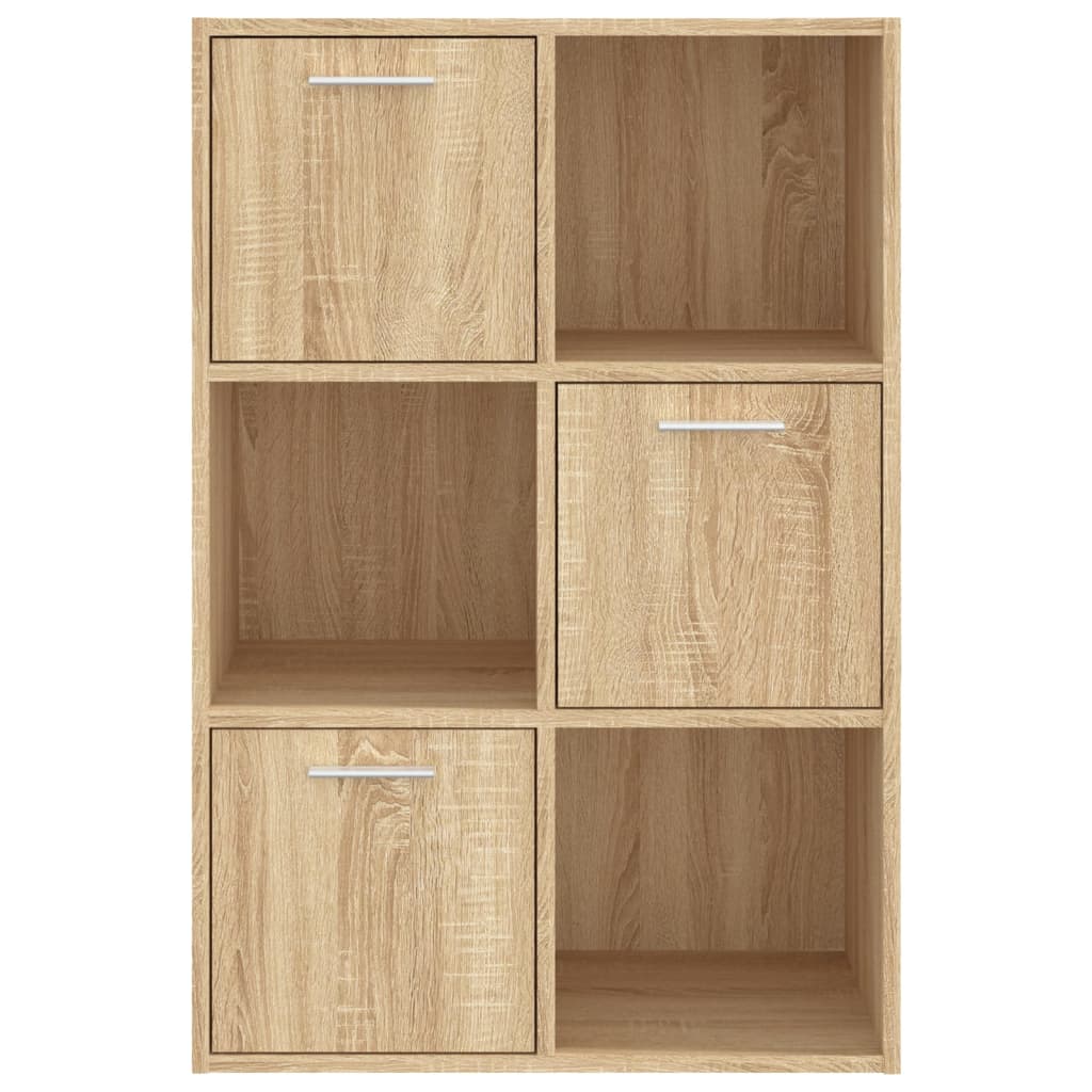 Ραφιέρα με Ντουλάπια Sonoma Δρυς 60 x 29,5 x 90 εκ. Επεξ. Ξύλο - Pakobazaar