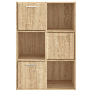 Ραφιέρα με Ντουλάπια Sonoma Δρυς 60 x 29,5 x 90 εκ. Επεξ. Ξύλο - Pakobazaar