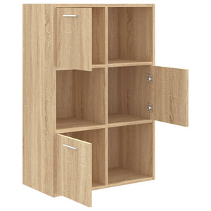 Ραφιέρα με Ντουλάπια Sonoma Δρυς 60 x 29,5 x 90 εκ. Επεξ. Ξύλο - Pakobazaar