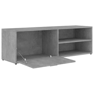 Έπιπλο Τηλεόρασης Γκρι Σκυροδέματος 120x34x37 εκ. Επεξ. Ξύλο - Pakobazaar