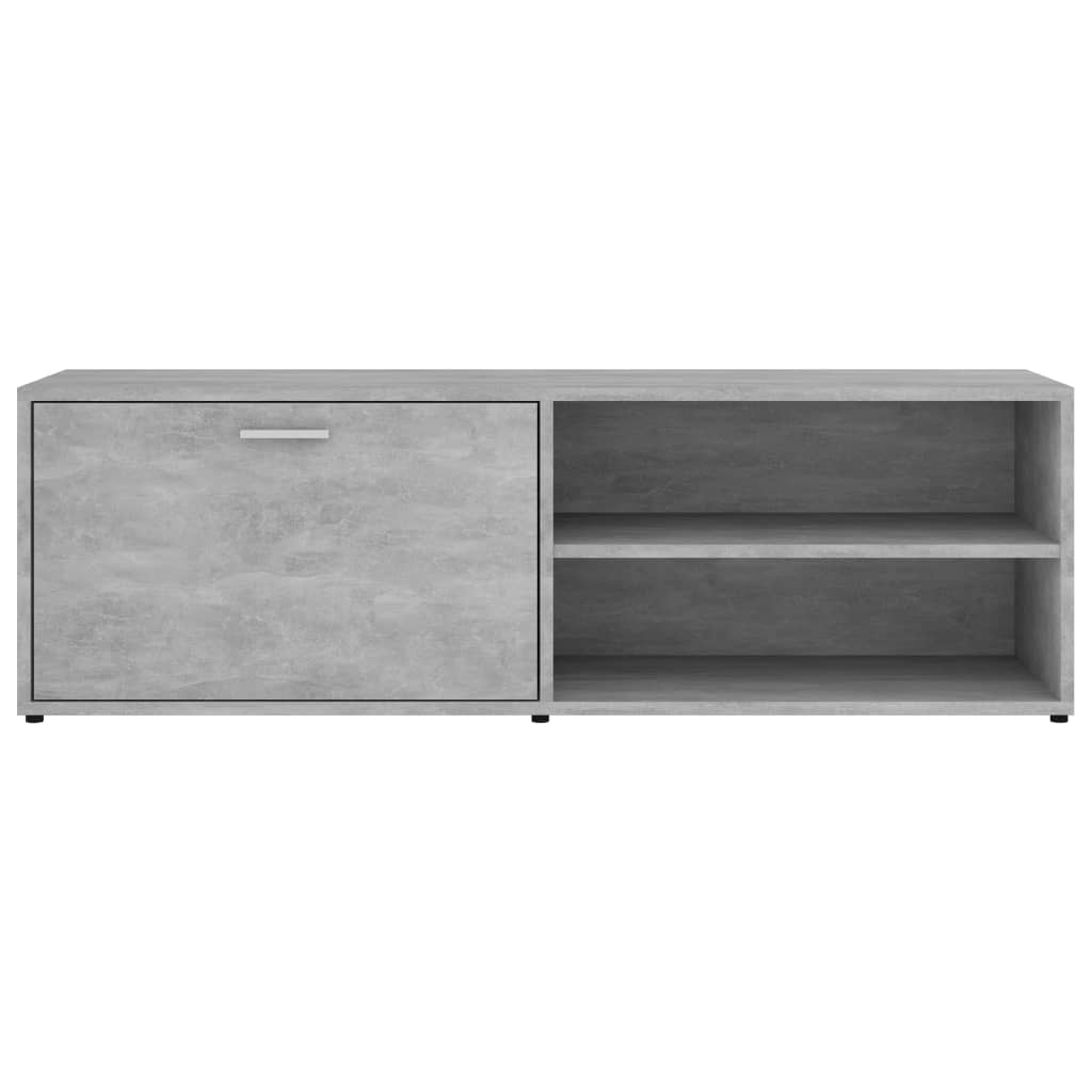 Έπιπλο Τηλεόρασης Γκρι Σκυροδέματος 120x34x37 εκ. Επεξ. Ξύλο - Pakobazaar