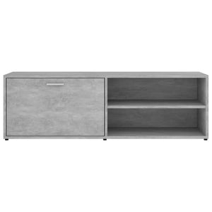 Έπιπλο Τηλεόρασης Γκρι Σκυροδέματος 120x34x37 εκ. Επεξ. Ξύλο - Pakobazaar