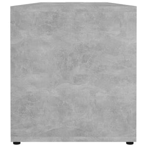 Έπιπλο Τηλεόρασης Γκρι Σκυροδέματος 120x34x37 εκ. Επεξ. Ξύλο - Pakobazaar