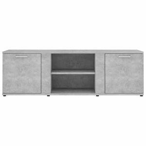 Έπιπλο Τηλεόρασης Γκρι Σκυροδέματος 120x34x37 εκ. Επεξ. Ξύλο