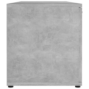 Έπιπλο Τηλεόρασης Γκρι Σκυροδέματος 120x34x37 εκ. Επεξ. Ξύλο
