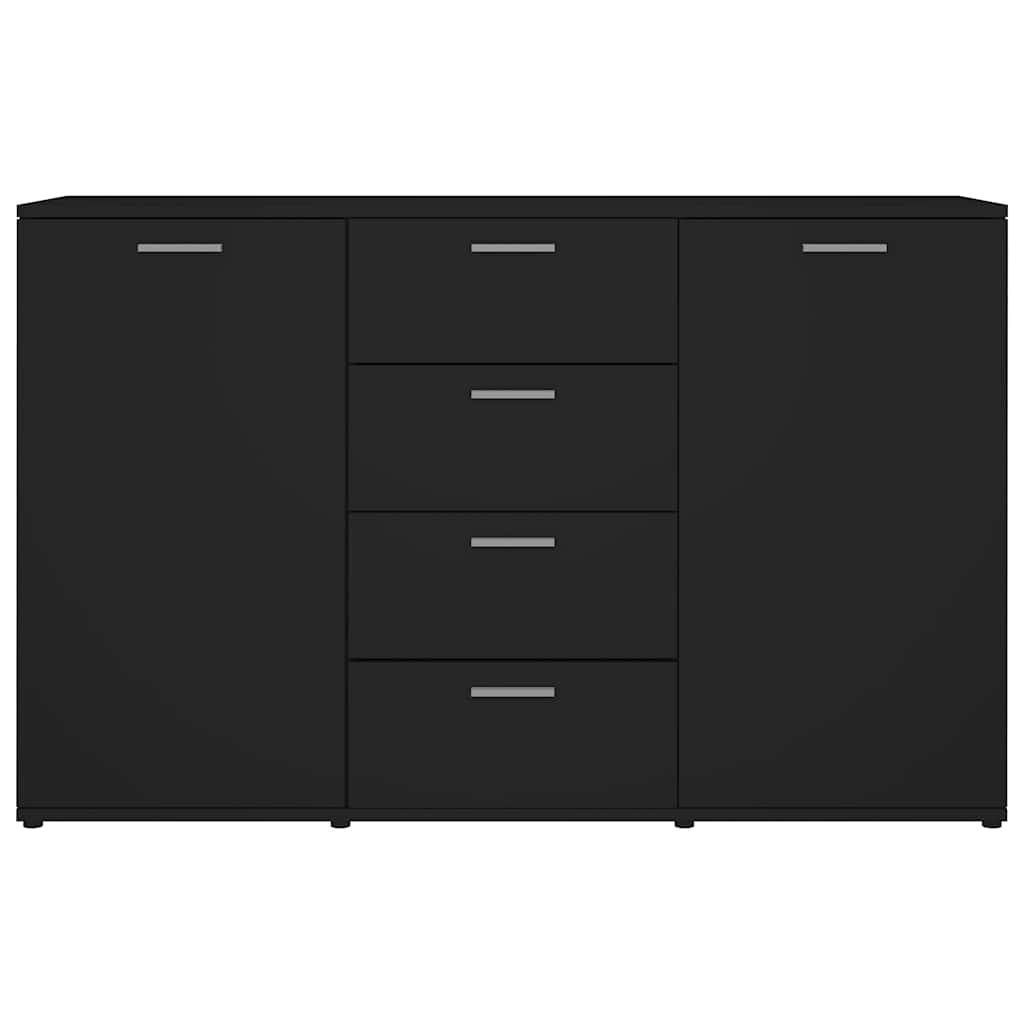 Μπουφές Μαύρος 120 x 35,5 x 75 εκ. από Μοριοσανίδα
