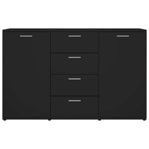 Μπουφές Μαύρος 120 x 35,5 x 75 εκ. από Μοριοσανίδα