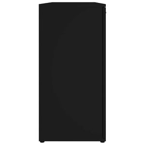 Μπουφές Μαύρος 120 x 35,5 x 75 εκ. από Μοριοσανίδα
