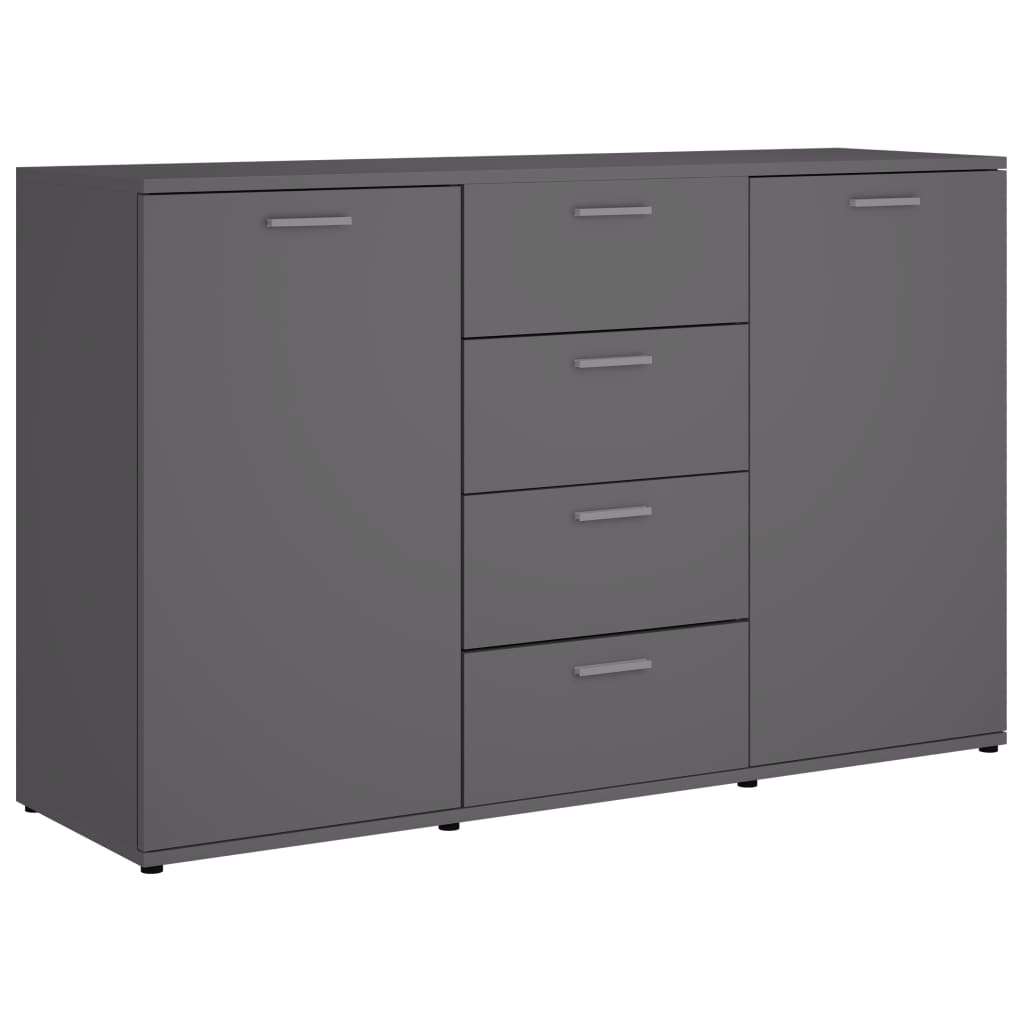 Μπουφές Γκρι 120 x 35,5 x 75 εκ. από Επεξ. Ξύλο - Pakobazaar