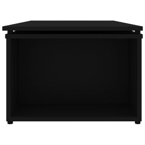 Τραπεζάκι Σαλονιού Μαύρο 150 x 50 x 35 εκ. από Επεξ. Ξύλο - Pakobazaar