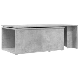 Τραπεζάκι Σαλονιού Γκρι Σκυροδέματος 150x50x35 εκ. Μοριοσανίδα - Pakobazaar