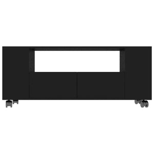 Έπιπλο Τηλεόρασης Μαύρο 120x35x48 εκ. Επεξ. Ξύλο