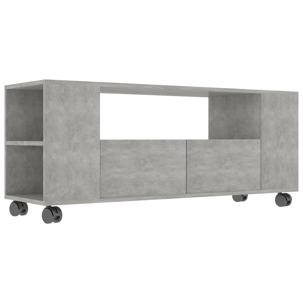 Έπιπλο Τηλεόρασης Γκρι Σκυρ. 120x35x48 εκ. Επεξ. Ξύλο