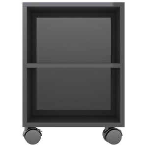 Έπιπλο Τηλεόρασης Γυαλ. Γκρι 120x35x48 εκ. Επεξεργασμένο Ξύλο
