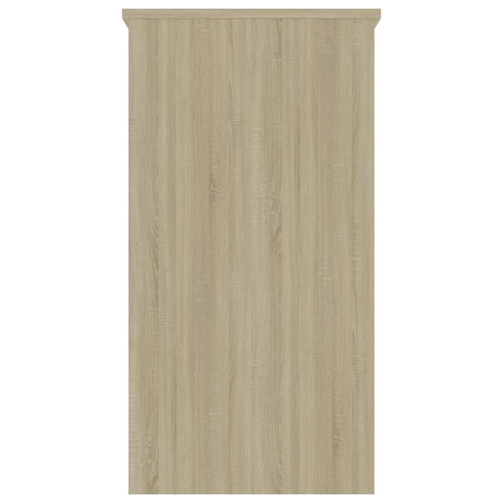 Γραφείο Λευκό / Sonoma Δρυς 80 x 40 x 75 εκ. από Μοριοσανίδα