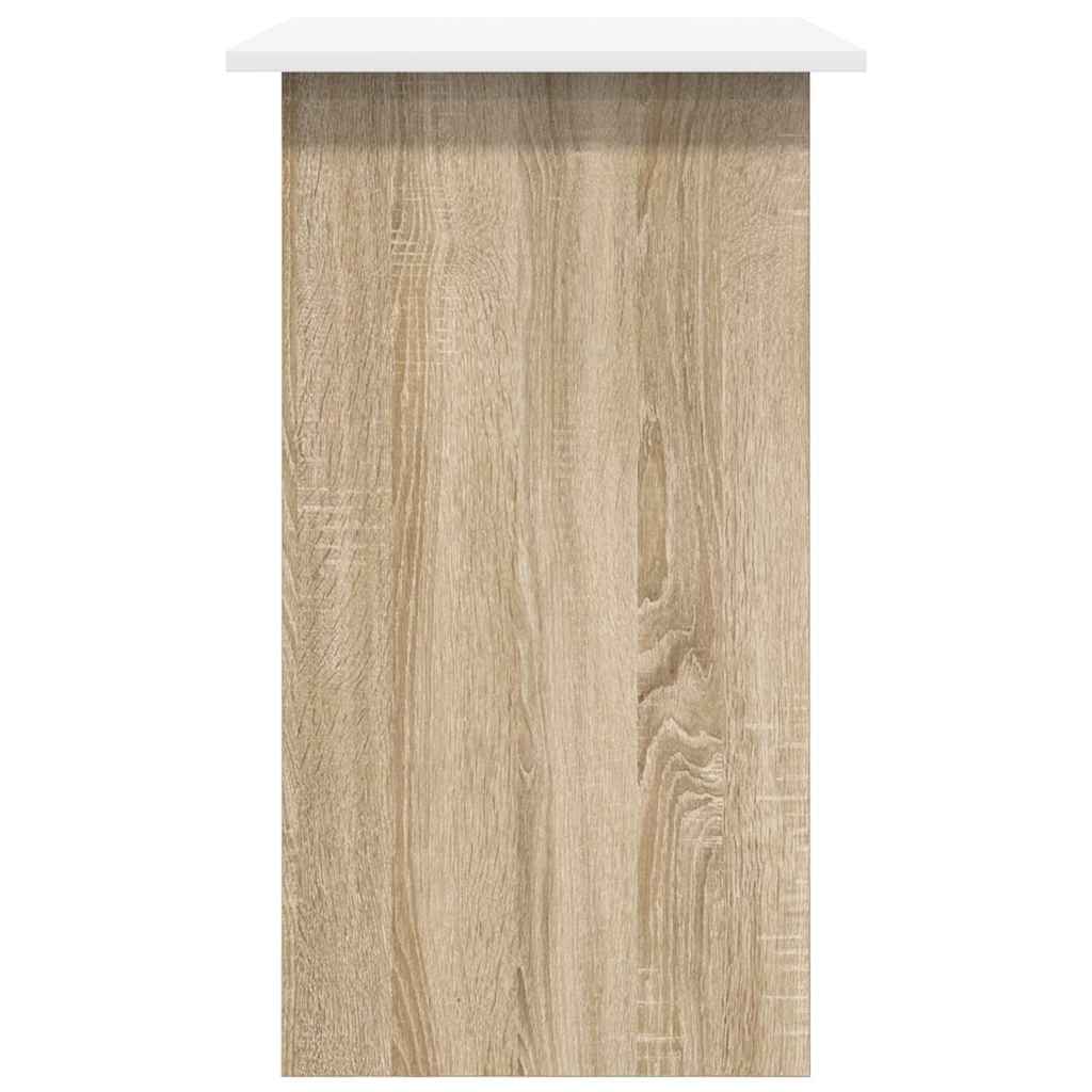 Γραφείο Λευκό / Sonoma Δρυς 80 x 45 x 74 εκ. από Μοριοσανίδα