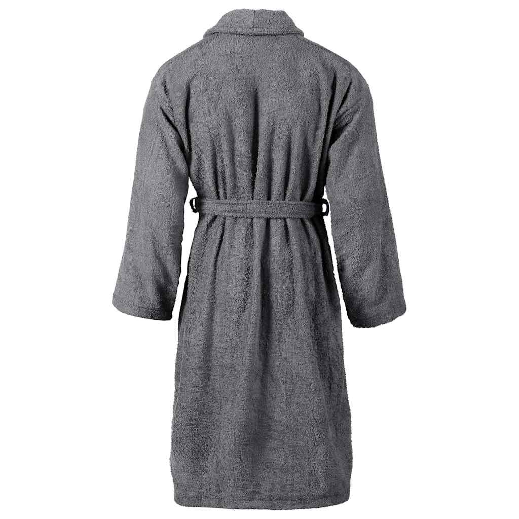 Μπουρνούζι Unisex Πετσετέ Ανθρακί L από 100% Βαμβάκι