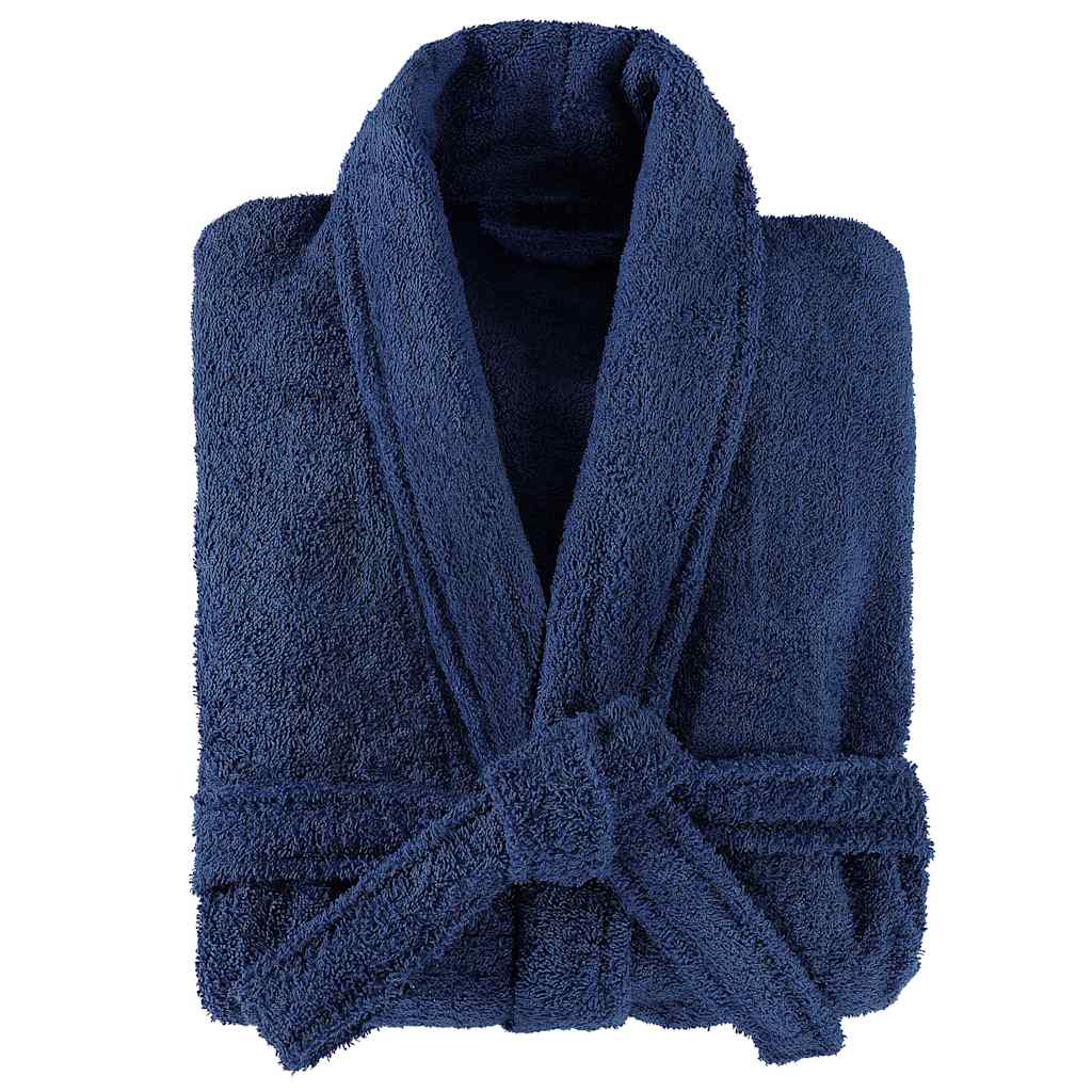Μπουρνούζι Unisex Πετσετέ Ναυτικό Μπλε XL από 100% Βαμβάκι
