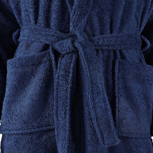 Μπουρνούζι Unisex Πετσετέ Ναυτικό Μπλε XL από 100% Βαμβάκι