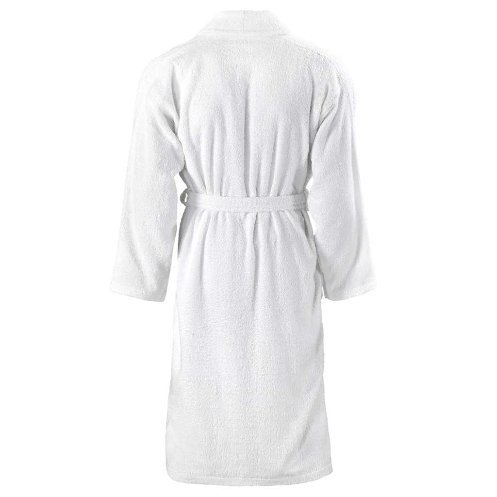 Μπουρνούζι Unisex Πετσετέ Λευκό XXL από 100% Βαμβάκι - Pakobazaar
