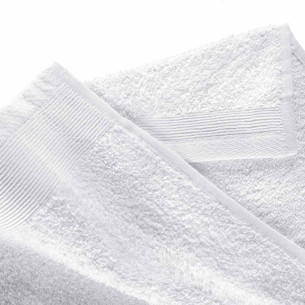 Σετ Πετσέτες 12 τεμ. Λευκές 450 γρ./μ² Βαμβακερές