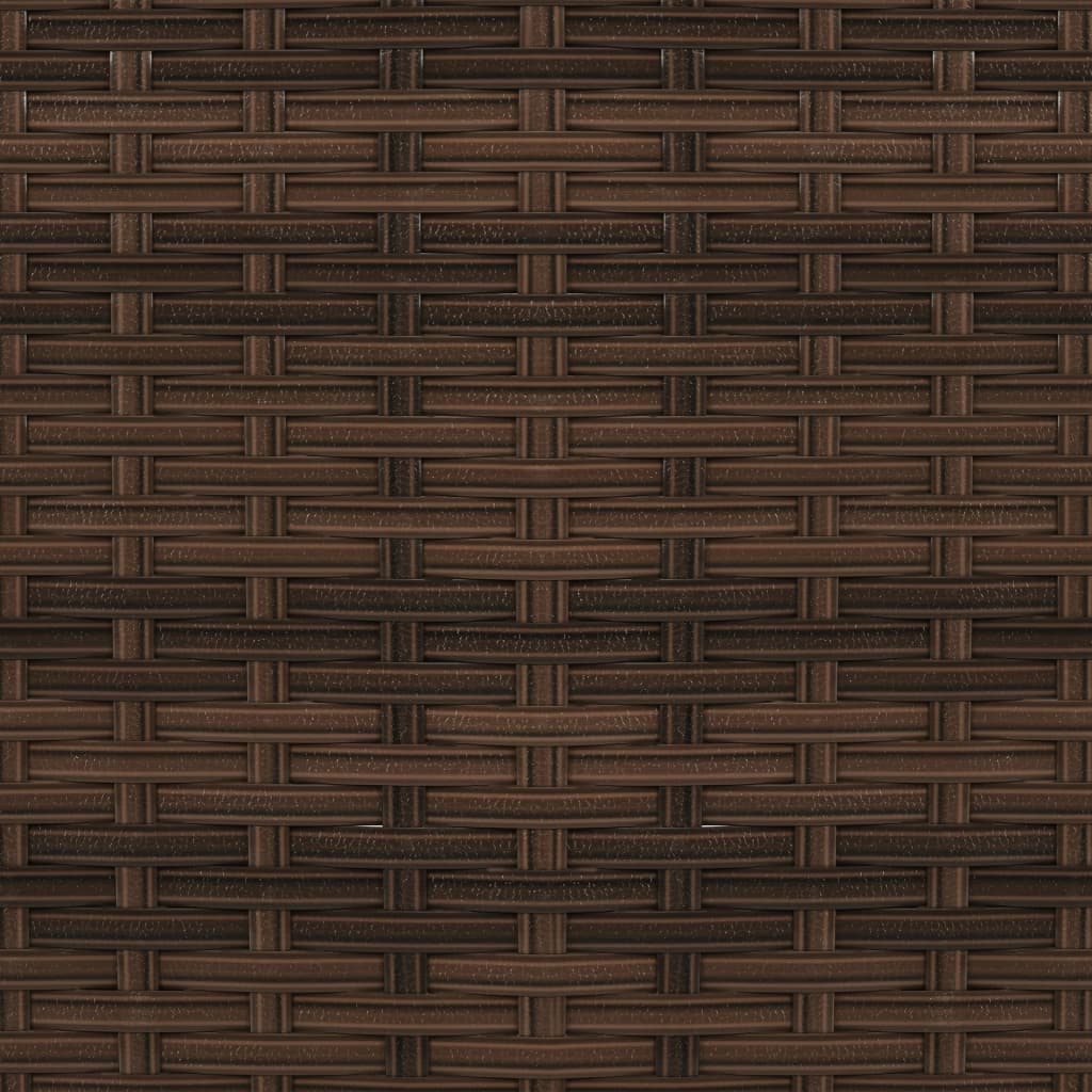 Σαλόνι Κήπου 2 Τεμαχίων Καφέ από Συνθετικό Ρατάν