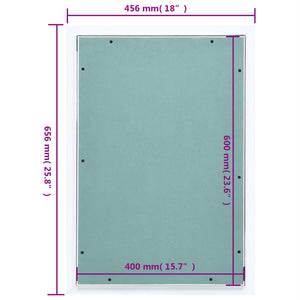 Θυρίδα Επίσκεψης Γυψοσανίδας 400 x 600 χιλ. Σκελετός Αλουμινίου - PAKOBAZAAR