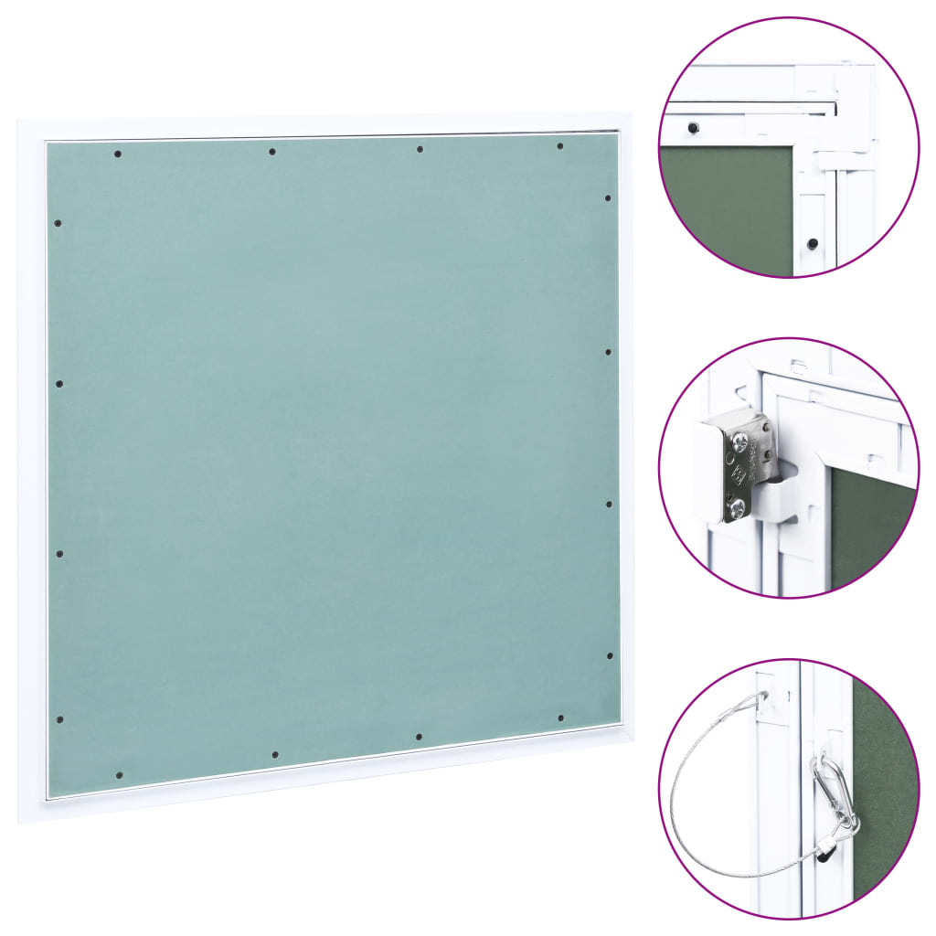 Θυρίδα Επίσκεψης Γυψοσανίδας 600 x 600 χιλ. Σκελετός Αλουμινίου - PAKOBAZAAR