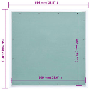 Θυρίδα Επίσκεψης Γυψοσανίδας 600 x 600 χιλ. Σκελετός Αλουμινίου - PAKOBAZAAR