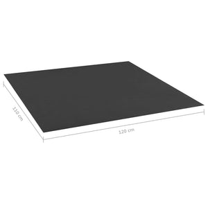 Κάλυμμα Δαπέδου Αμμοδόχου Μαύρο 120 x 110 εκ. - PAKOBAZAAR