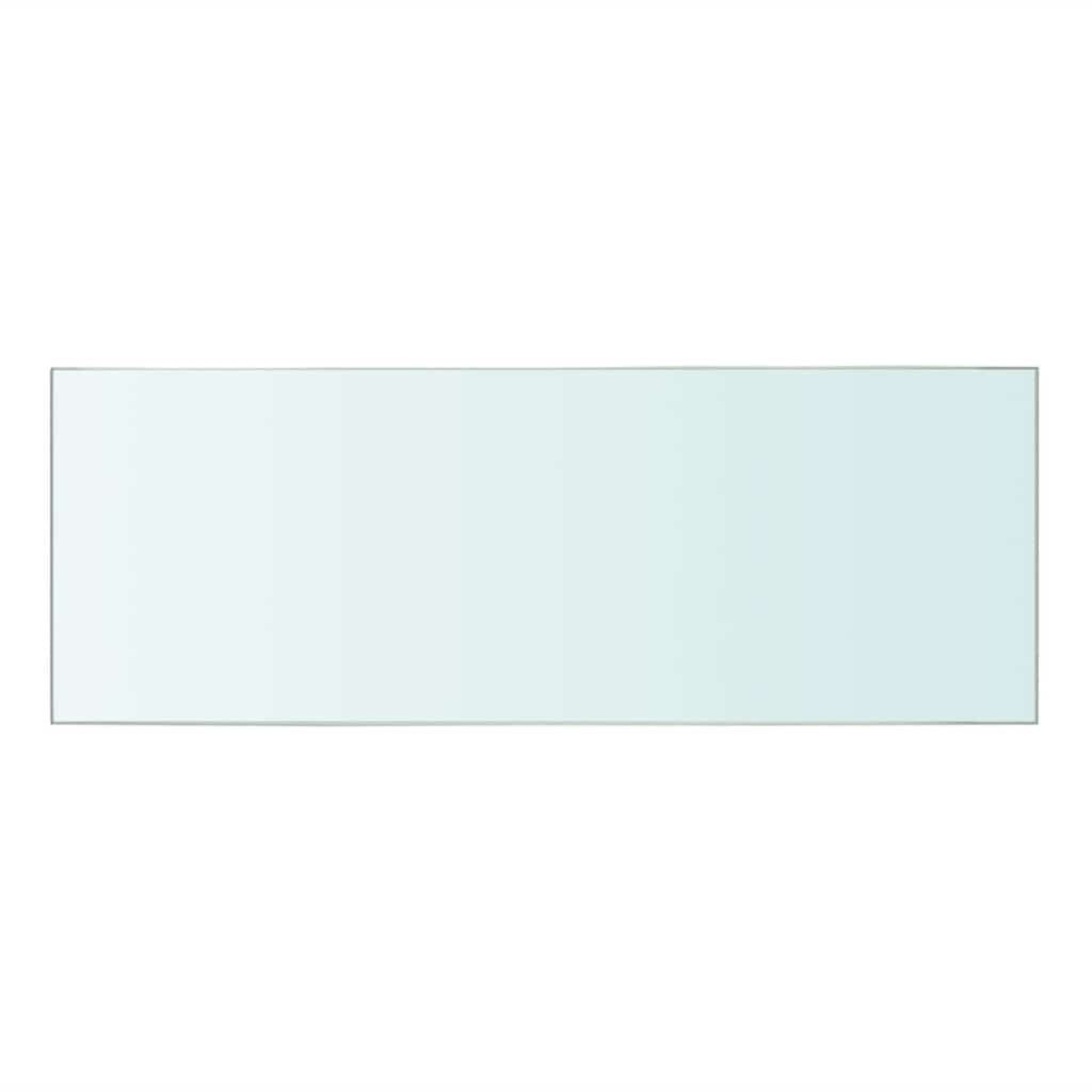 Ράφια Πάνελ 2 τεμ. Διάφανα 40 x 12 εκ. Γυάλινα - Pakobazaar