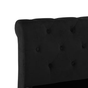 Πλαίσιο Κρεβατιού Μαύρο 90 x 200 εκ. Βελούδινο - PAKOBAZAAR