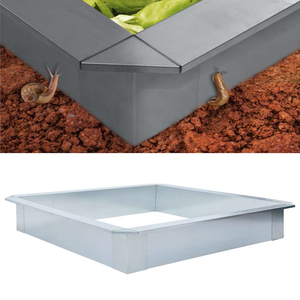 Περίφραξη για Σαλιγκάρια 170 x 170 x 25 εκ. Γαλβανισμένο Ατσάλι