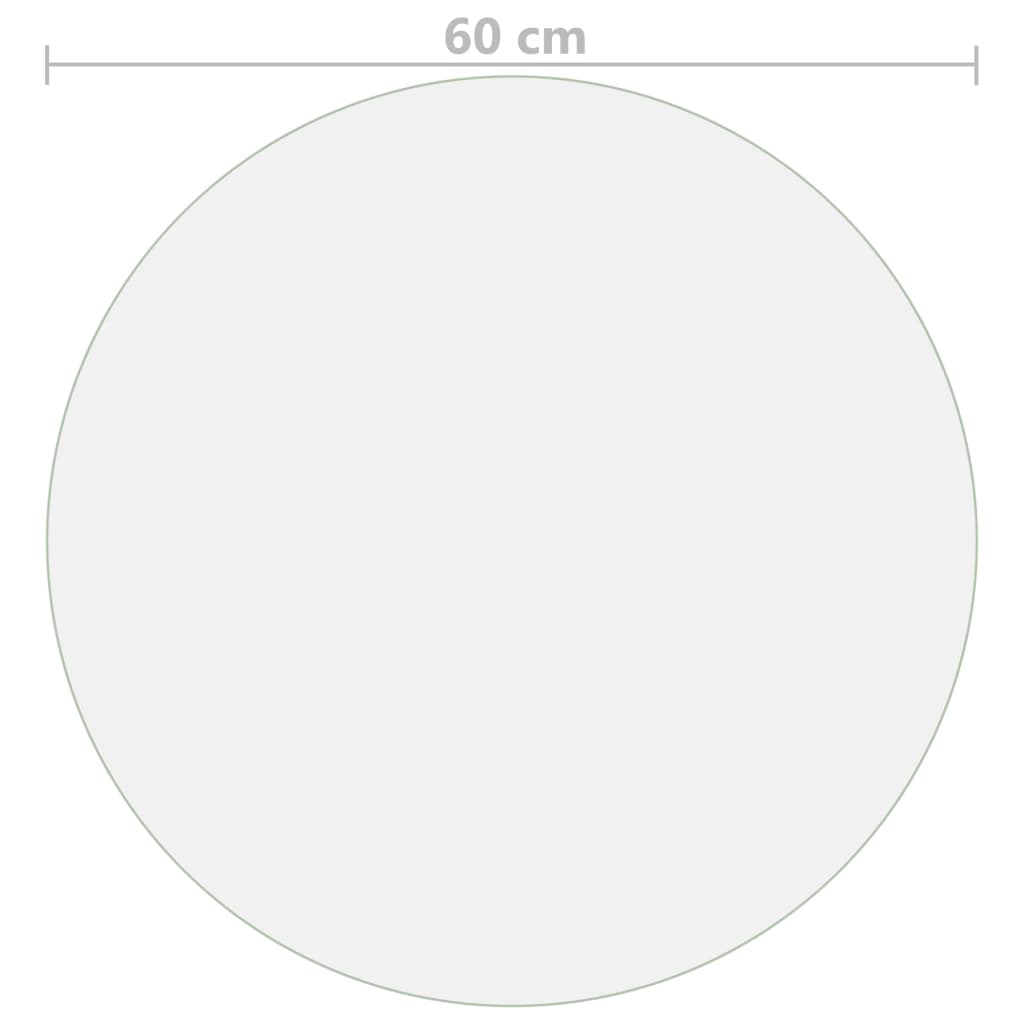 Προστατευτικό Τραπεζιού Ματ Ø 60 εκ. / 1,6 χιλ. από PVC - PAKOBAZAAR