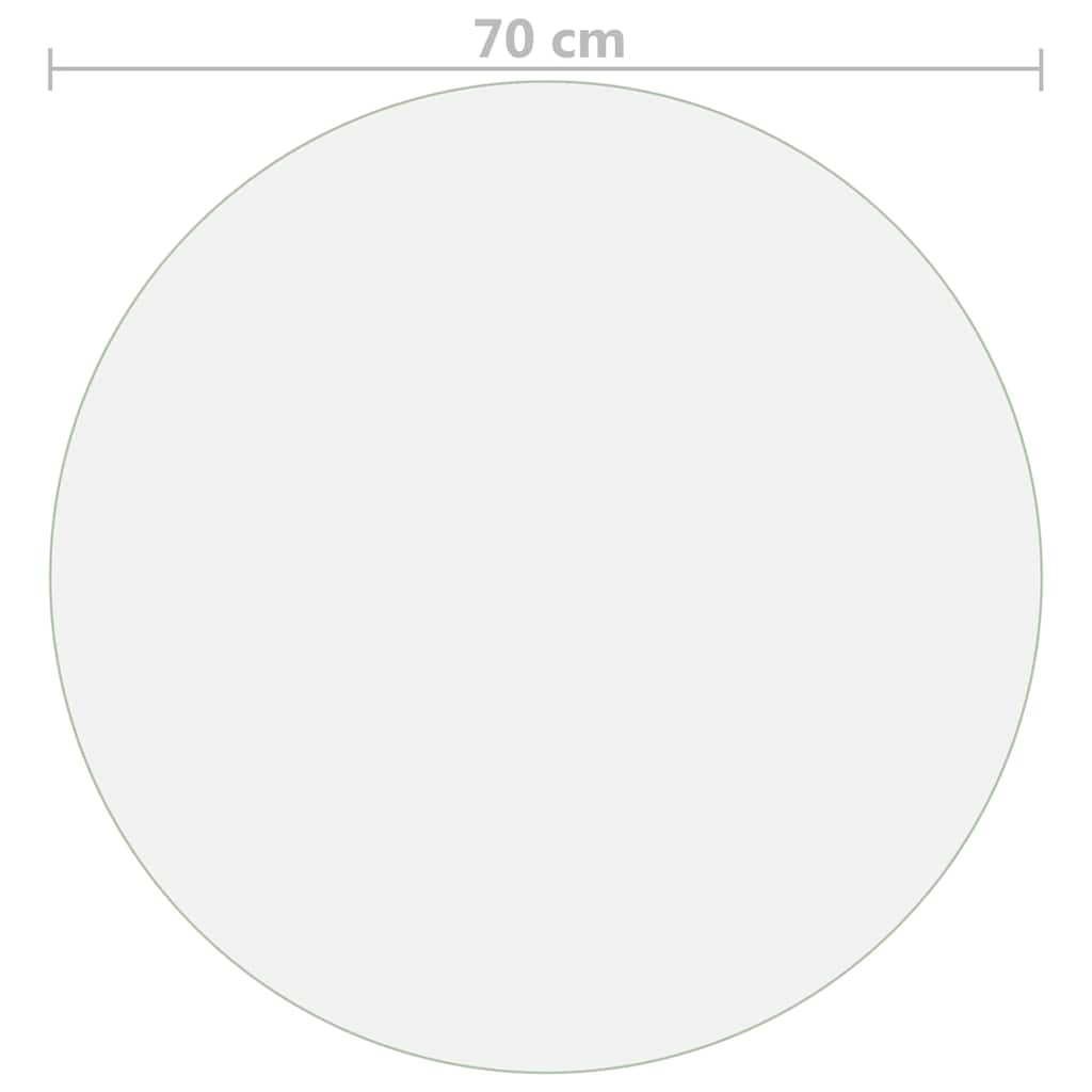 Προστατευτικό Τραπεζιού Διαφανές Ø 70 εκ. / 1,6 χιλ. από PVC - PAKOBAZAAR
