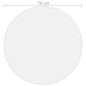 Προστατευτικό Τραπεζιού Διαφανές Ø 70 εκ. / 1,6 χιλ. από PVC - PAKOBAZAAR
