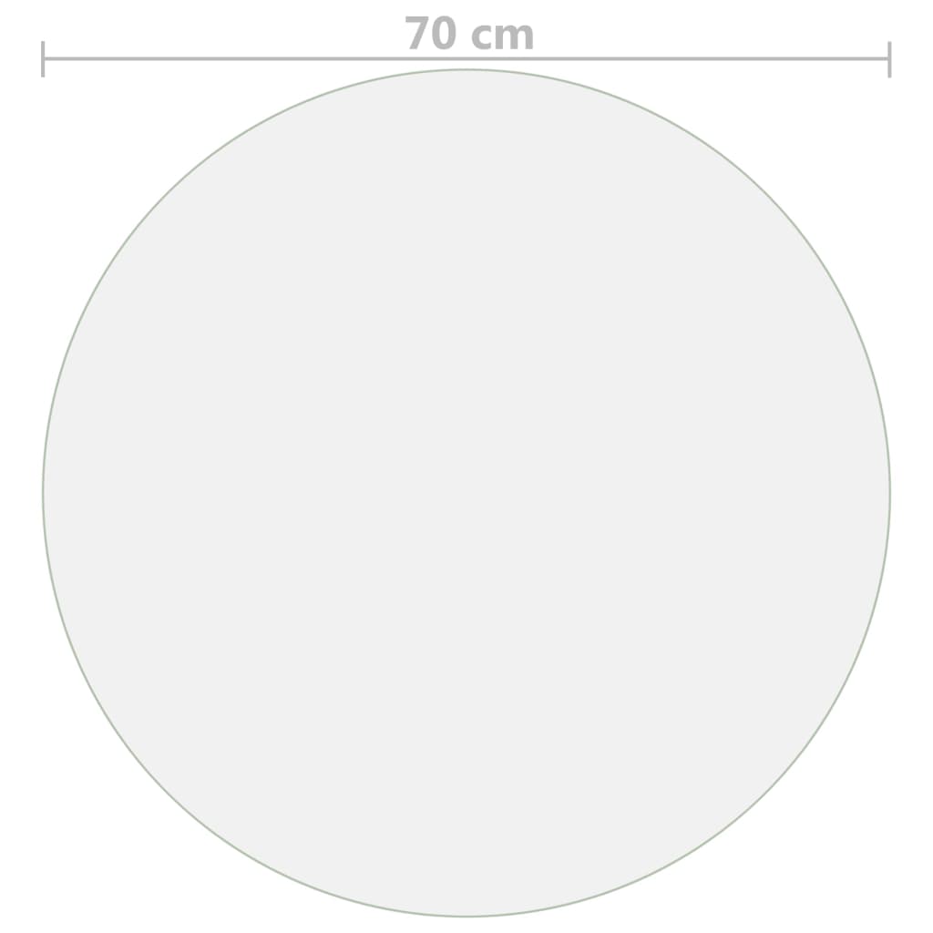 Προστατευτικό Τραπεζιού Ματ Ø 70 εκ. / 1,6 χιλ. από PVC - PAKOBAZAAR