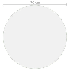 Προστατευτικό Τραπεζιού Ματ Ø 70 εκ. / 1,6 χιλ. από PVC - PAKOBAZAAR