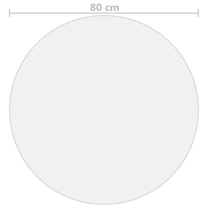 Προστατευτικό Τραπεζιού Ματ Ø 80 εκ. / 1,6 χιλ. από PVC - PAKOBAZAAR