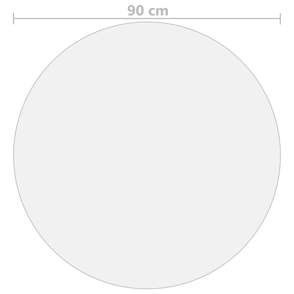Προστατευτικό Τραπεζιού Διαφανές Ø 90 εκ. / 1,6 χιλ. από PVC - PAKOBAZAAR