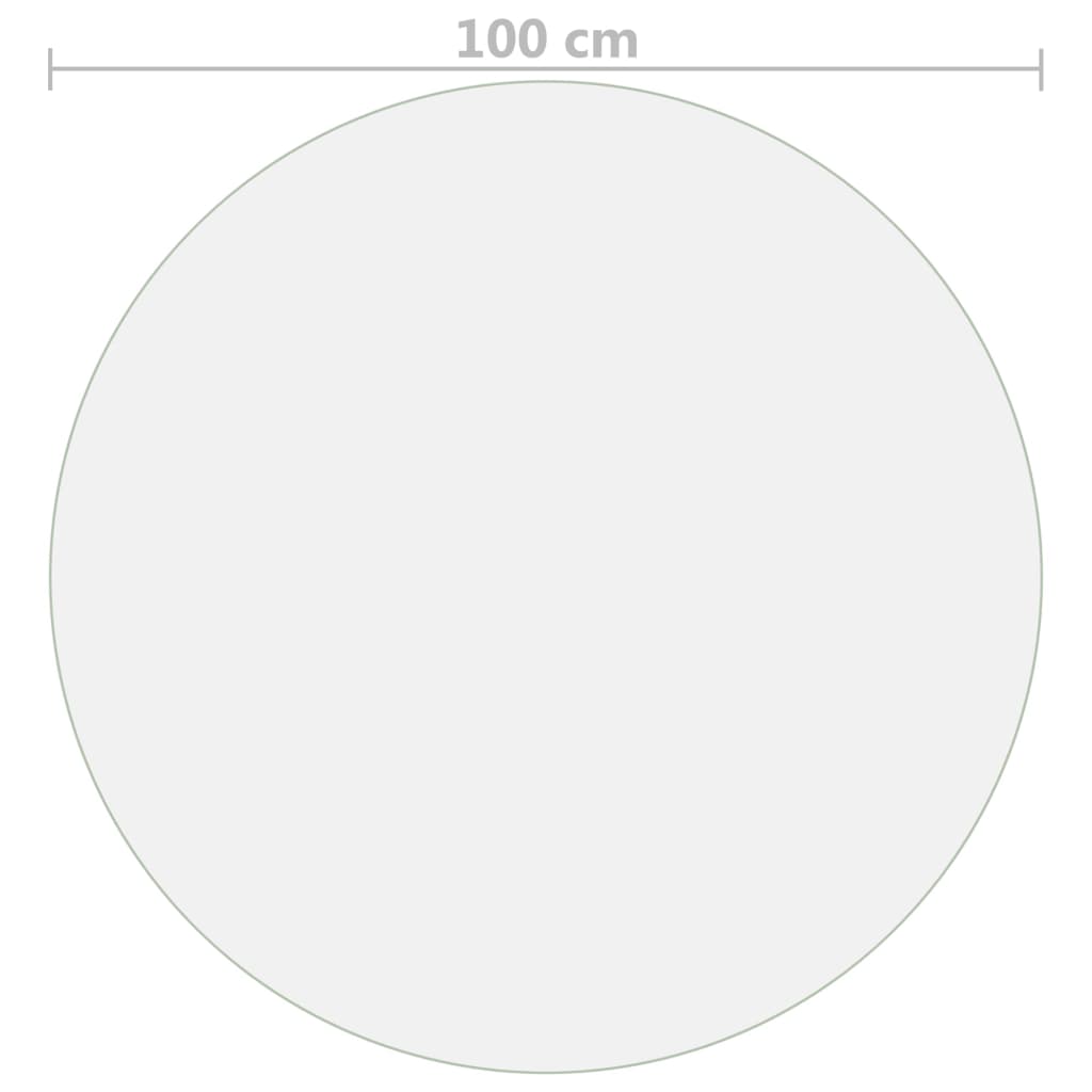 Προστατευτικό Τραπεζιού Διαφανές Ø 100 εκ. / 1,6 χιλ. από PVC - PAKOBAZAAR