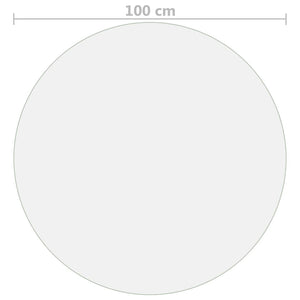 Προστατευτικό Τραπεζιού Διαφανές Ø 100 εκ. / 1,6 χιλ. από PVC - PAKOBAZAAR