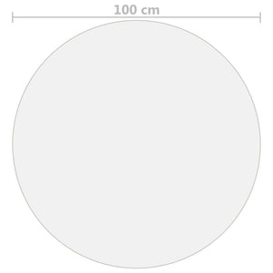 Προστατευτικό Τραπεζιού Ματ Ø 100 εκ. / 1,6 χιλ. από PVC - PAKOBAZAAR
