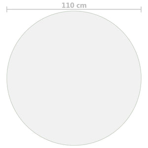Προστατευτικό Τραπεζιού Ματ Ø 110 εκ. / 1,6 χιλ. από PVC - PAKOBAZAAR