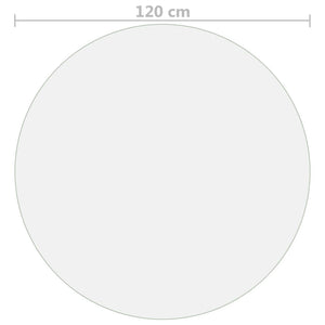 Προστατευτικό Τραπεζιού Ματ Ø 120 εκ. / 1,6 χιλ. από PVC - PAKOBAZAAR