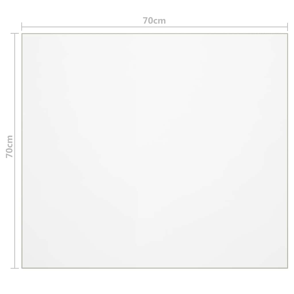 Προστατευτικό Τραπεζιού Διαφανές 70x70 εκ. /1,6 χιλ. από PVC - PAKOBAZAAR