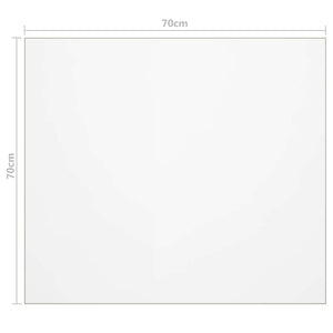 Προστατευτικό Τραπεζιού Διαφανές 70x70 εκ. /1,6 χιλ. από PVC - PAKOBAZAAR