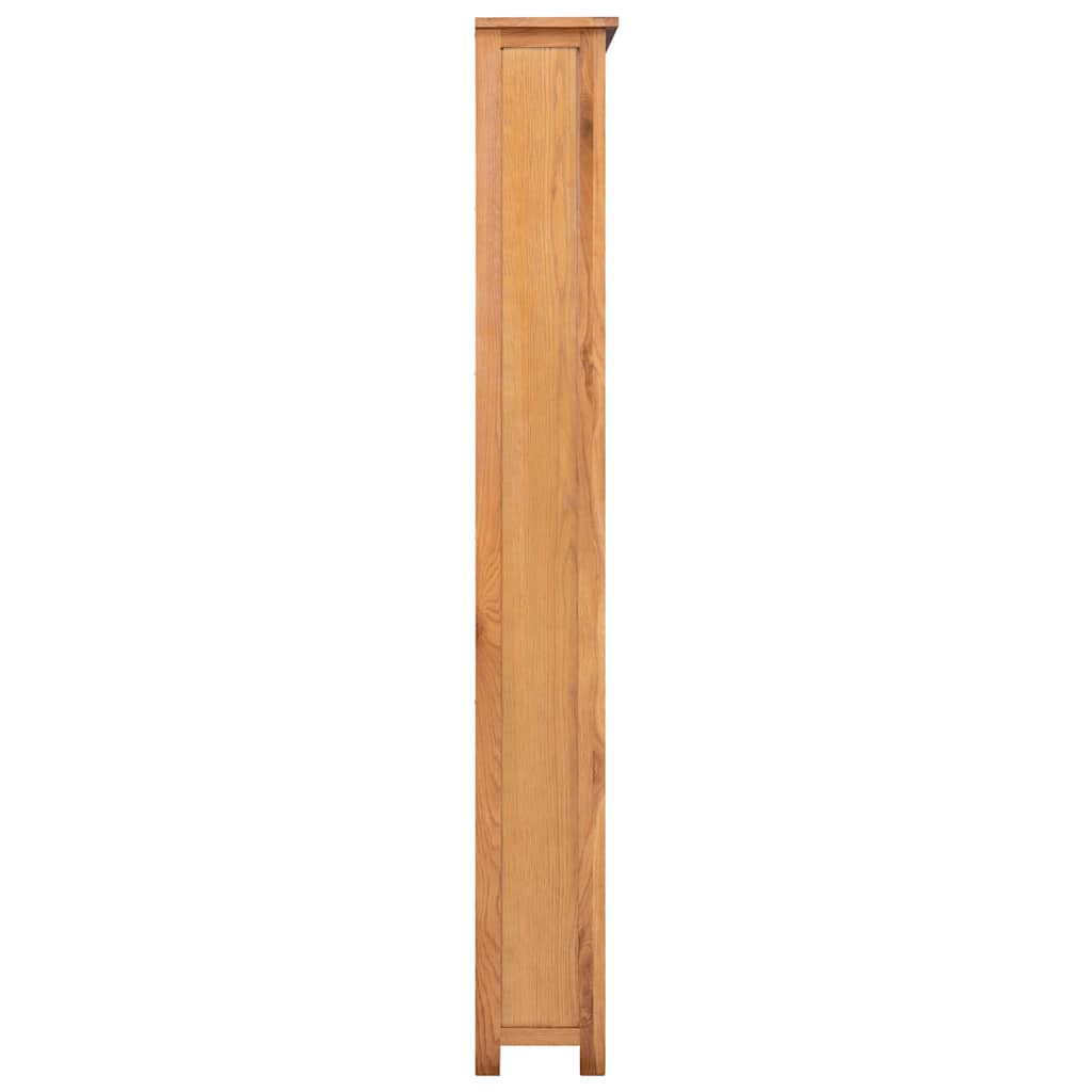 Βιβλιοθήκη με 6 Επίπεδα 80 x 22,5 x 170 εκ. Μασίφ Ξύλο Δρυός