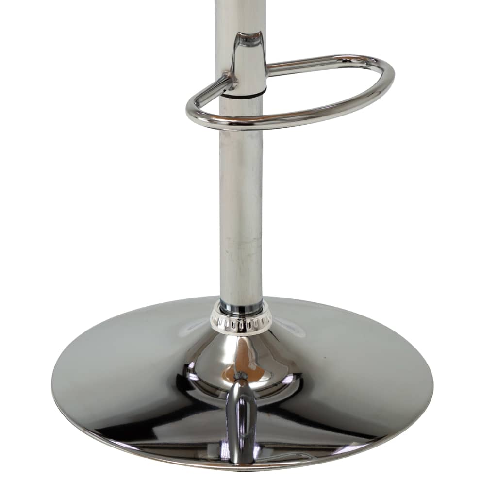 Σκαμπό Μπαρ 2 τεμ. Κρεμ από Λυγισμένο Ξύλο και Συνθετικό Δέρμα - Pakobazaar