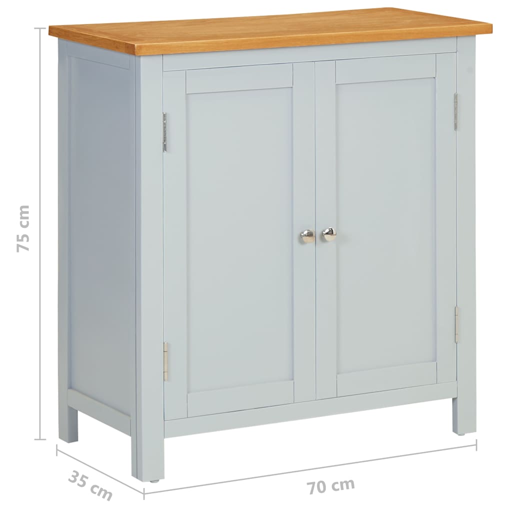 Ντουλάπι 70 x 35 x 75 εκ. από Μασίφ Ξύλο Δρυός